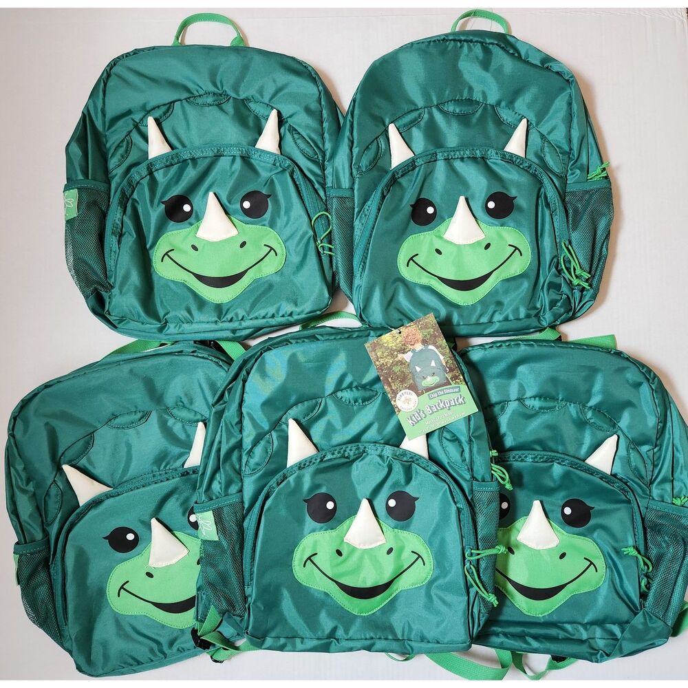 Dinosaur Backpack Bulk Lot Set of 5 Classroom Daycare Prize Pack